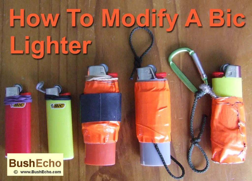 How A Bic Lighter For Bushcraft And Survival Use - BushEcho