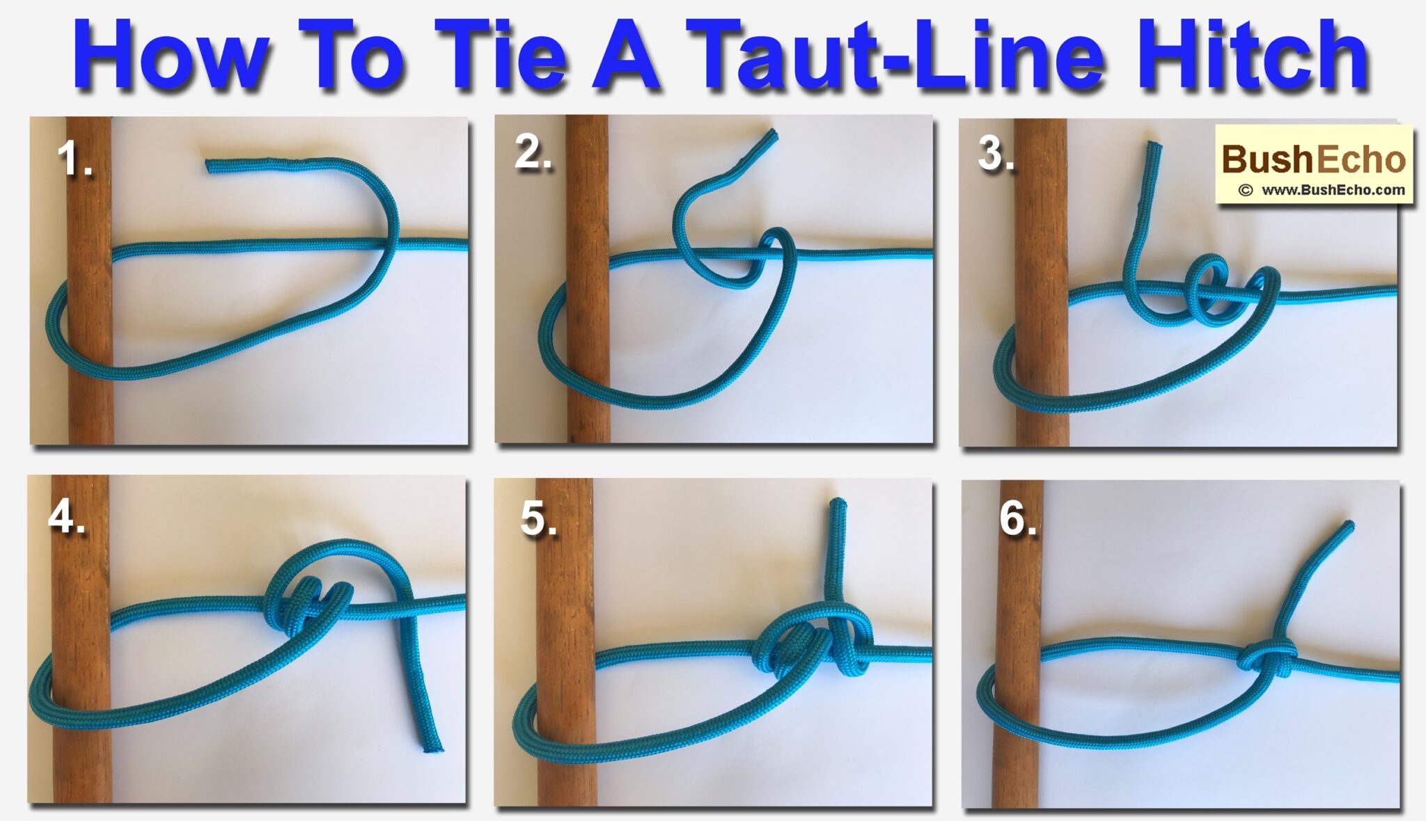 How To Tie A TautLine Hitch BushEcho