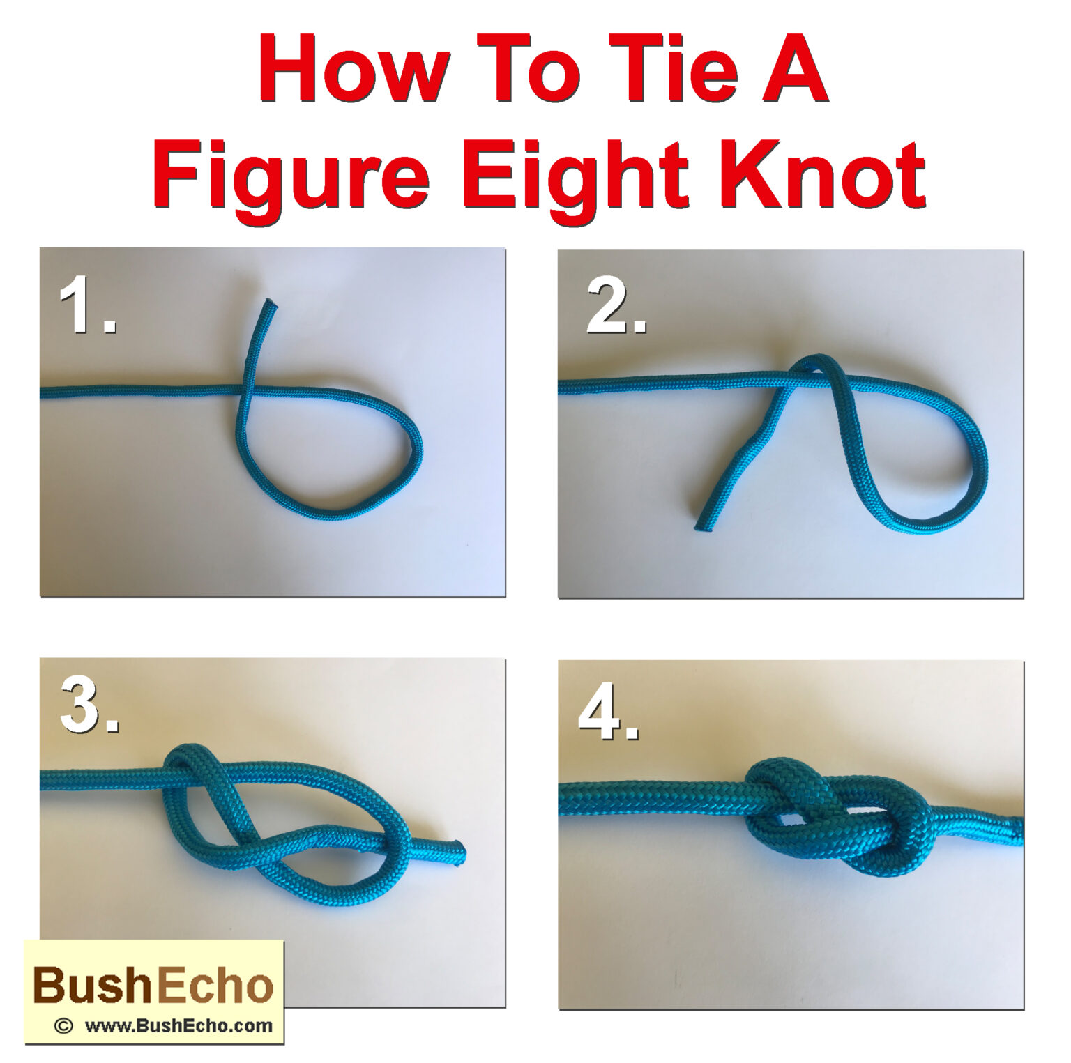 How To Tie A Figure Of Eight Knot Bushecho 9013