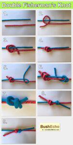 Double Fisherman's Knot - How to tie a Double Fisherman's